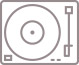 Icon of turntable
