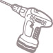 Icon of power drill